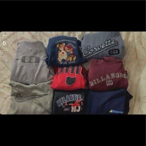 crewnecks and hoodies/sweatshirts